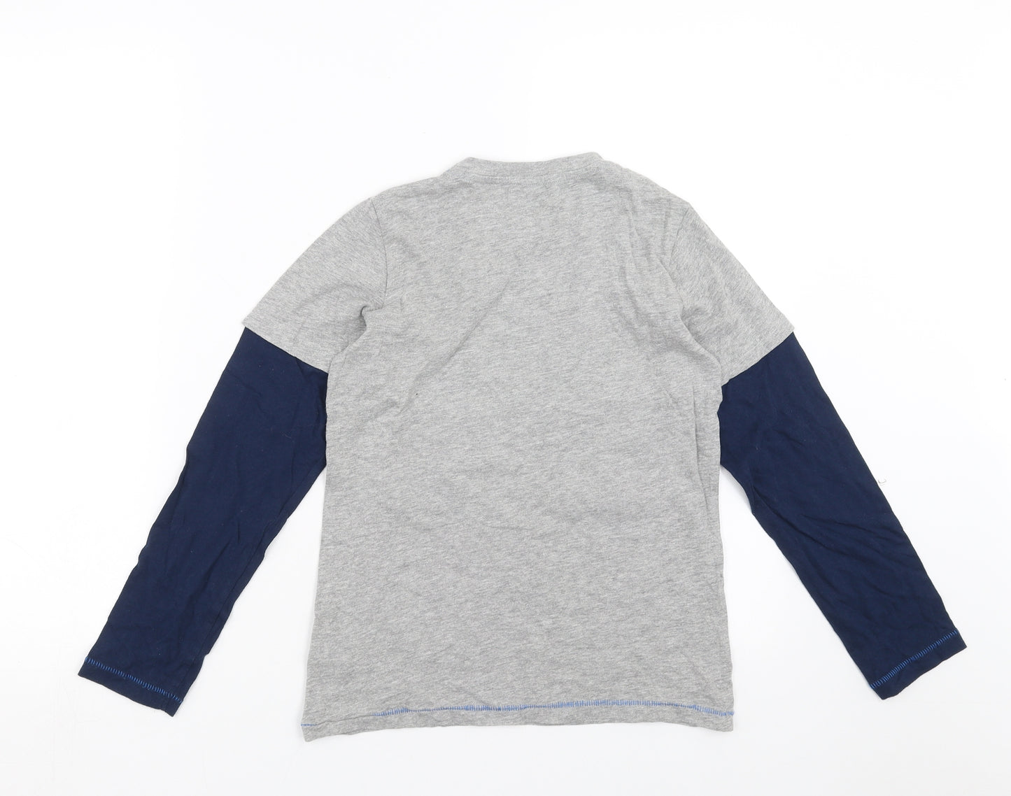 F&F Boys Grey   Basic T-Shirt Size 9-10 Years  - shoes