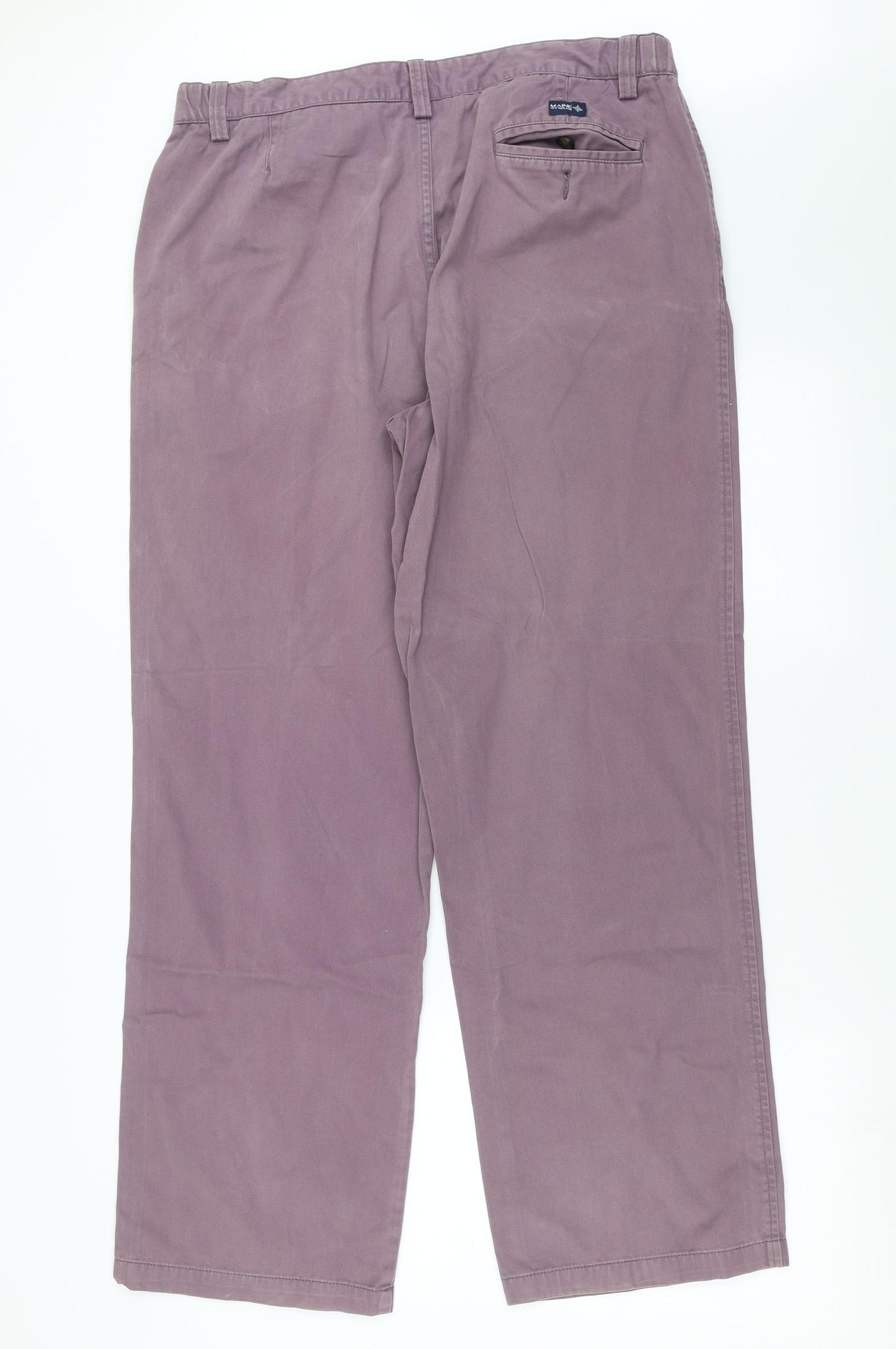 Maine New England Mens Purple   Chino Trousers Size 38 in L31 in