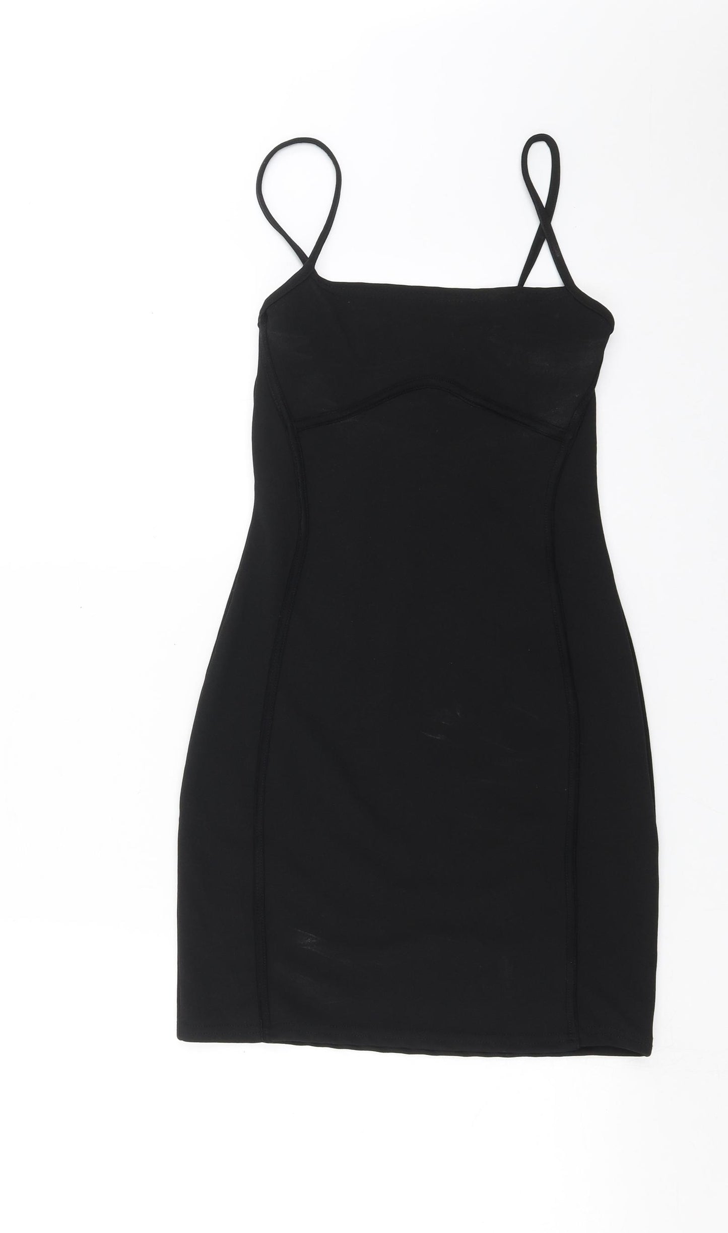 PRETTYLITTLETHING Womens Black   Mini  Size 8