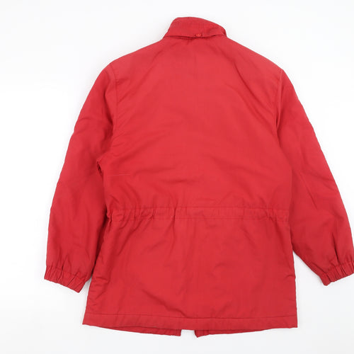 Marks and Spencer Womens Red   Quilted Jacket Size 8