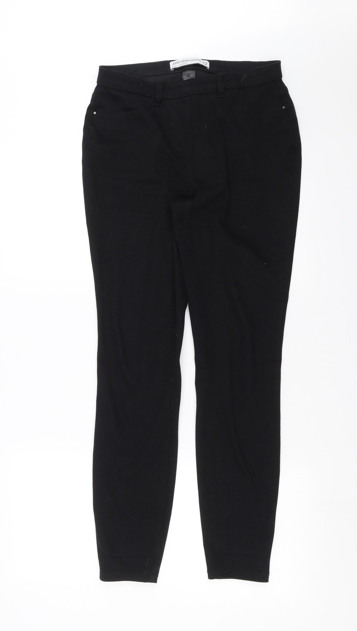 NEXT Womens Black  Denim Jegging Jeans Size 12 L29 in