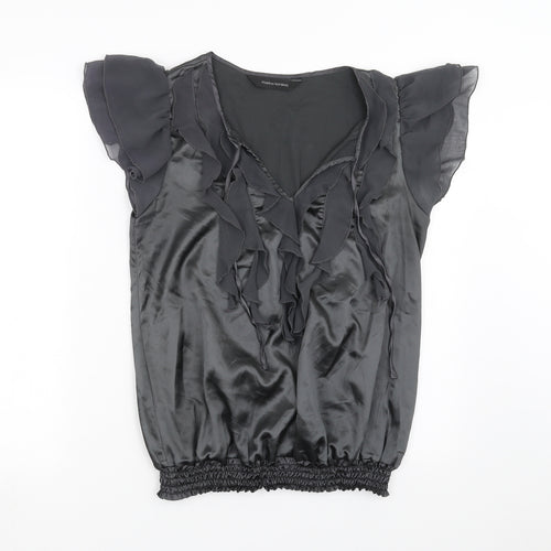 Marina Kaneva Womens Grey   Basic Blouse Size 8