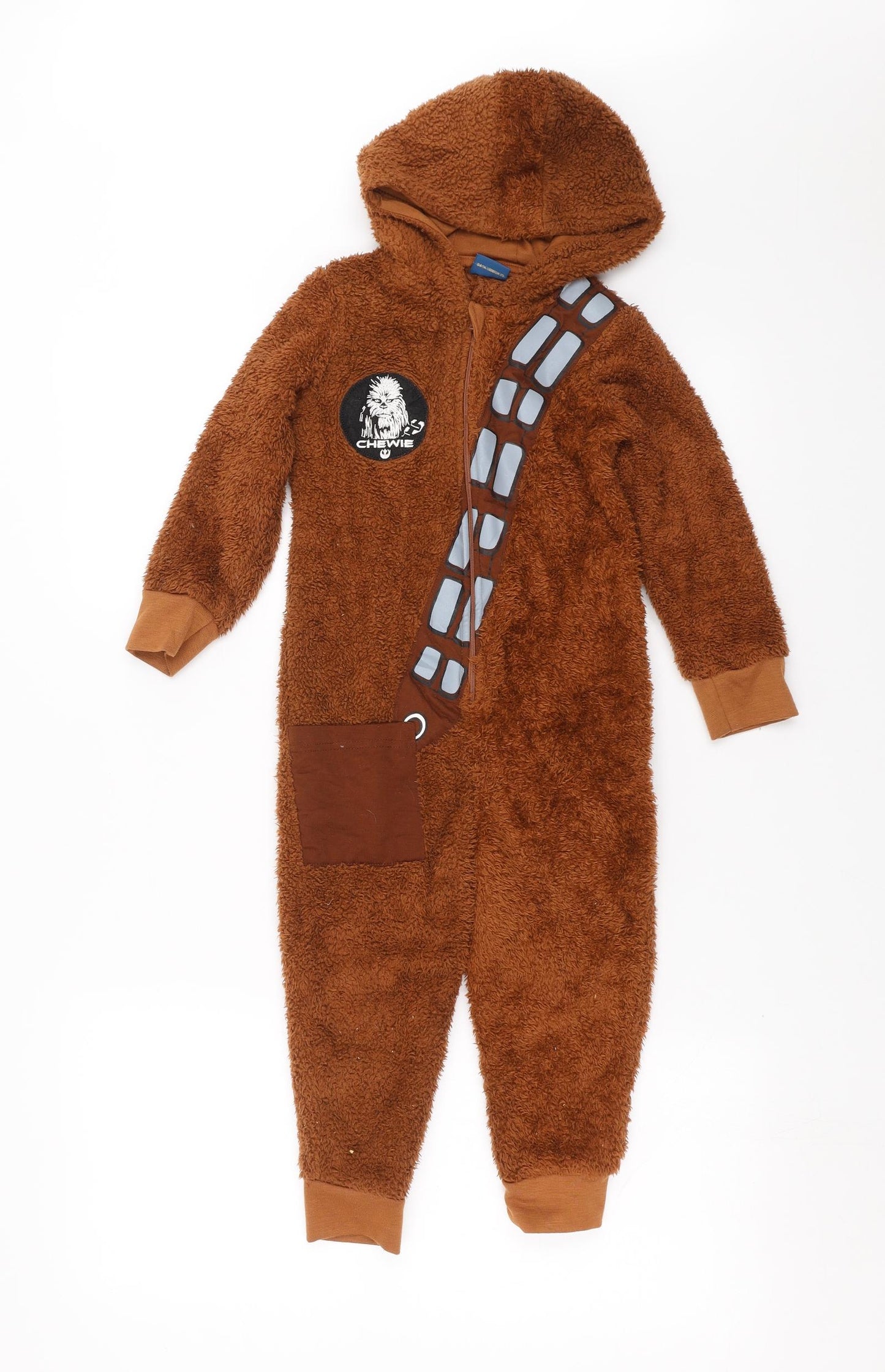 Star Wars Boys Brown Solid Fleece  One Piece Size 3-4 Years  - STAR WARS