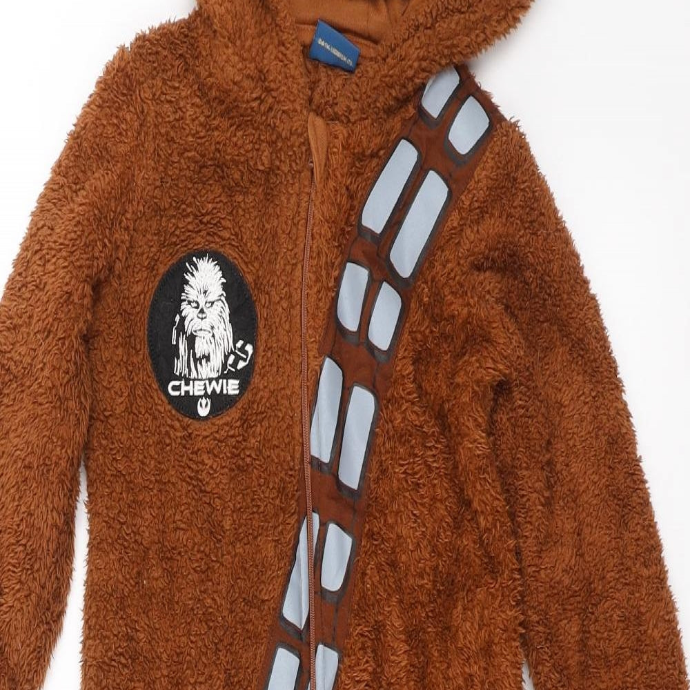 Star Wars Boys Brown Solid Fleece  One Piece Size 3-4 Years  - STAR WARS