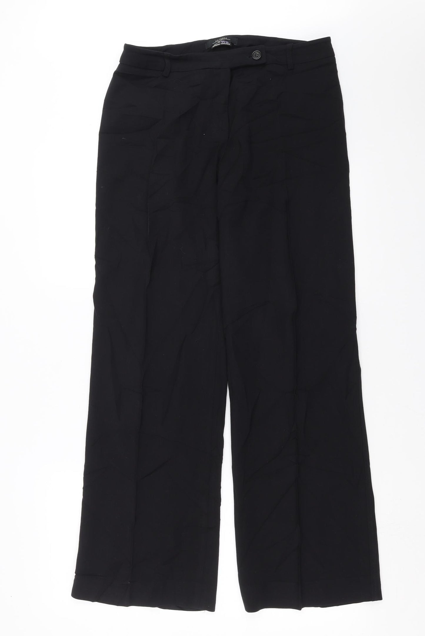 Max Mara Womens Black   Trousers  Size 12 L30 in