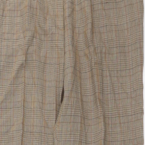 Karting Womens Brown Check  Trousers  Size 34 in L30 in
