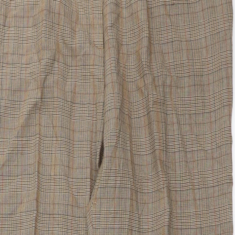 Karting Womens Brown Check  Trousers  Size 34 in L30 in