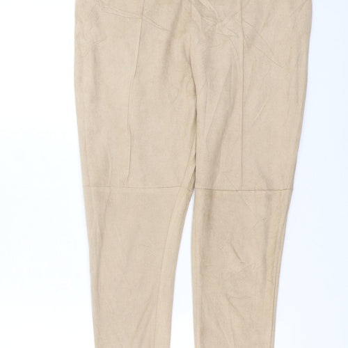 Missguided Womens Beige   Trousers  Size 14 L27 in