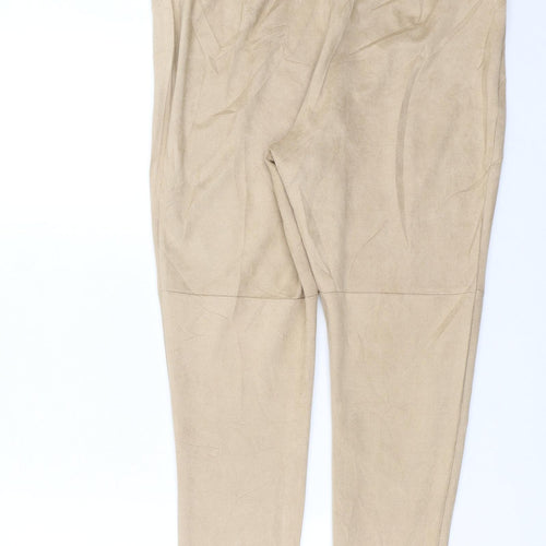 Missguided Womens Beige   Trousers  Size 14 L27 in