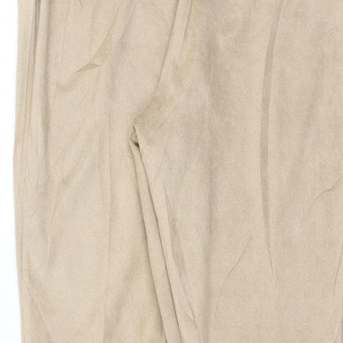 Missguided Womens Beige   Trousers  Size 14 L27 in