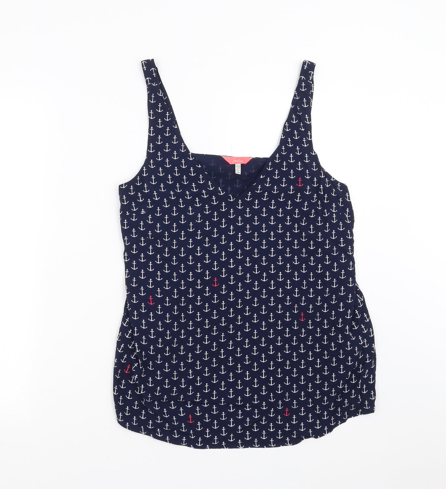 Joules Womens Blue   Camisole Blouse Size 12  - Anchor Print