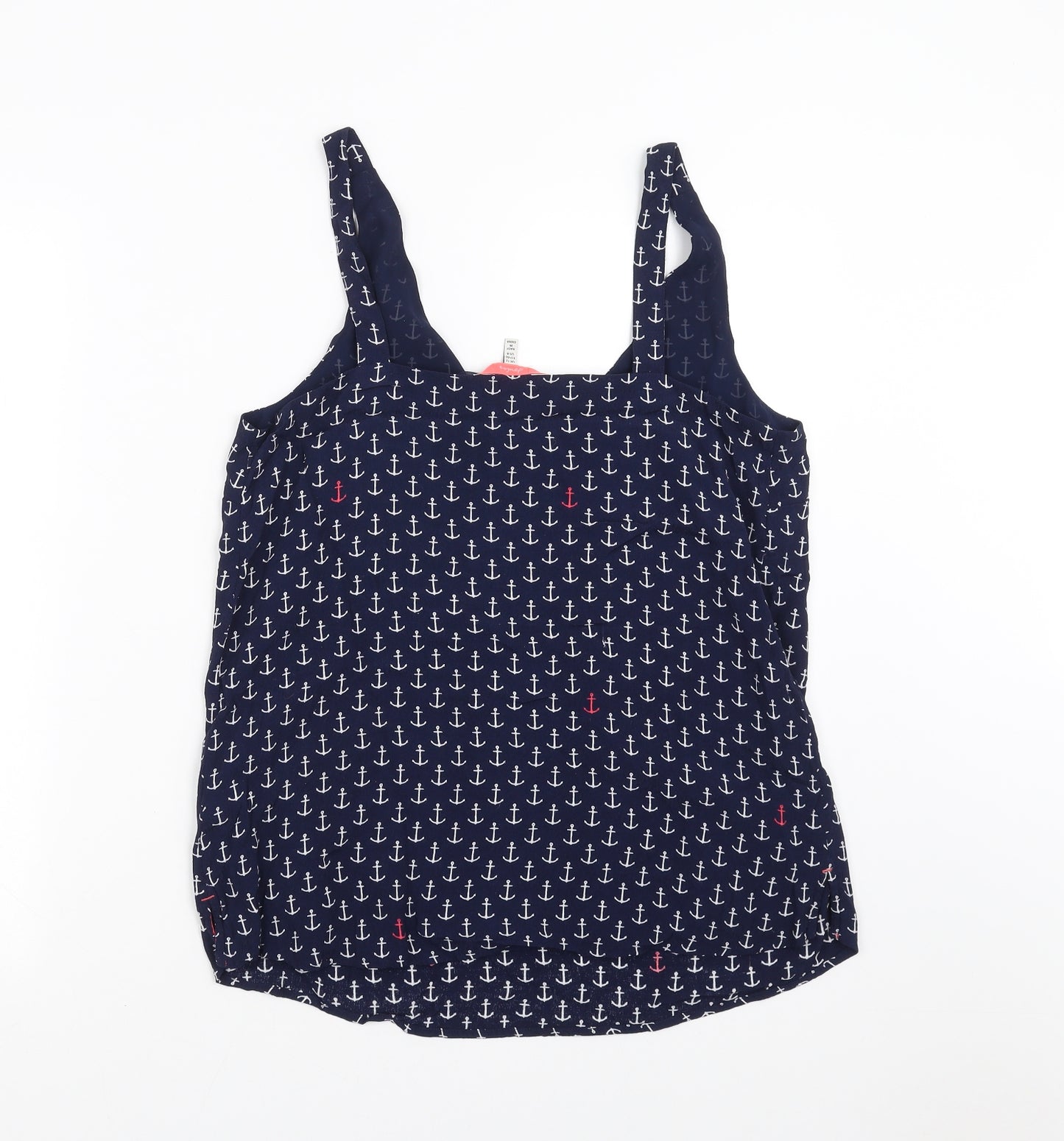 Joules Womens Blue   Camisole Blouse Size 12  - Anchor Print