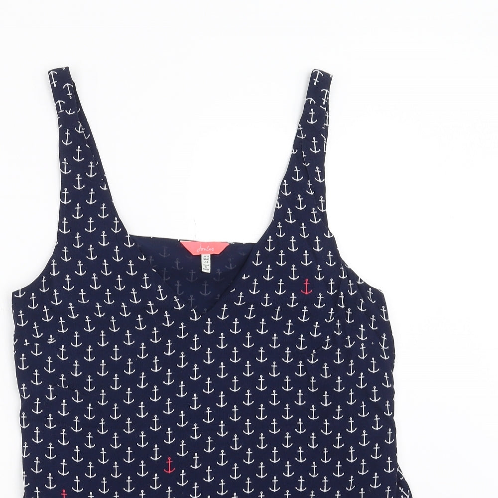 Joules Womens Blue   Camisole Blouse Size 12  - Anchor Print
