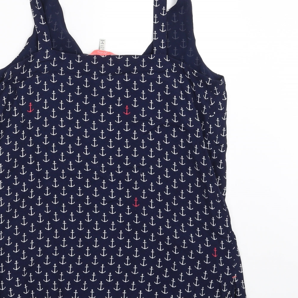 Joules Womens Blue   Camisole Blouse Size 12  - Anchor Print