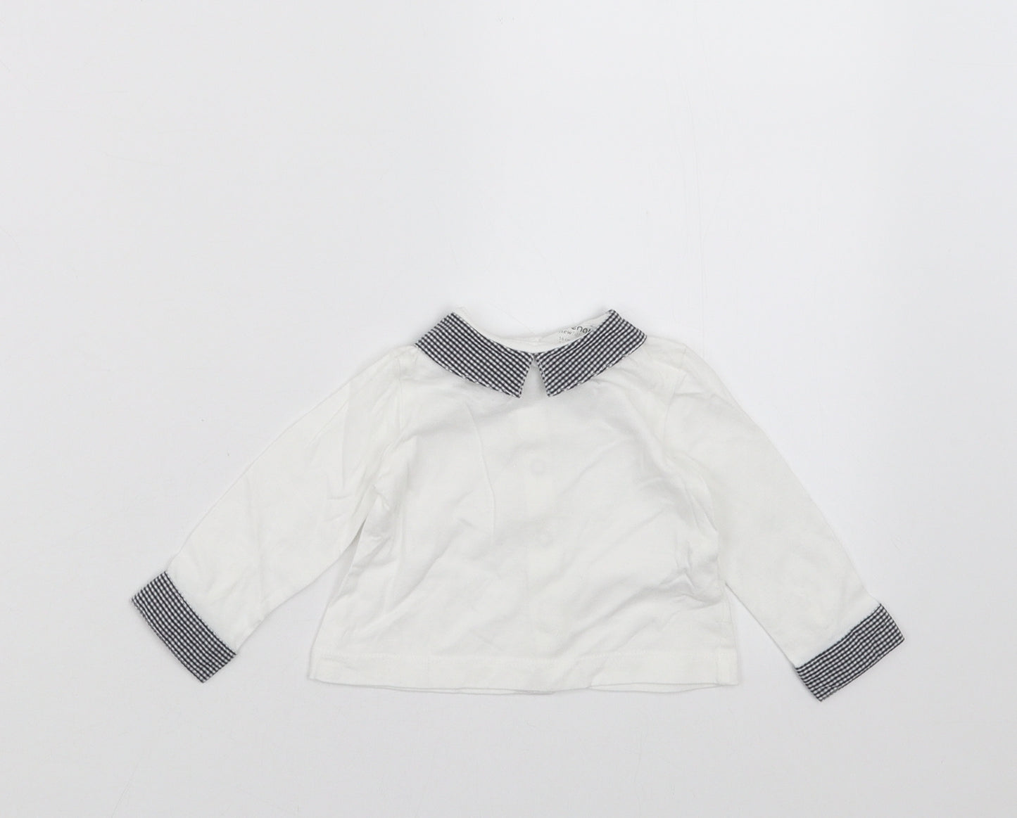 Prenatal Girls White   Basic T-Shirt Size 0-3 Months
