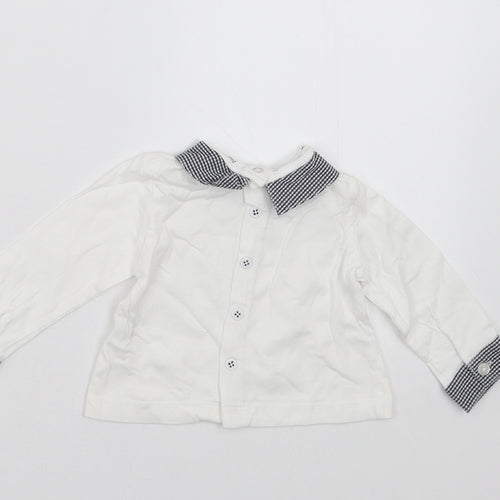 Prenatal Girls White   Basic T-Shirt Size 0-3 Months