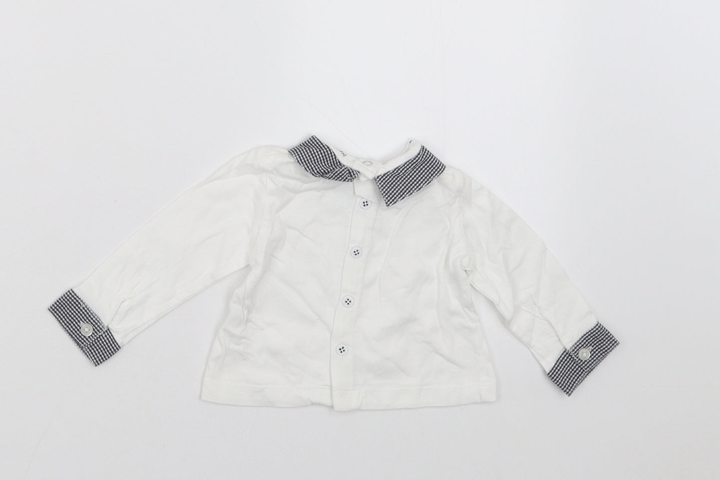 Prenatal Girls White   Basic T-Shirt Size 0-3 Months