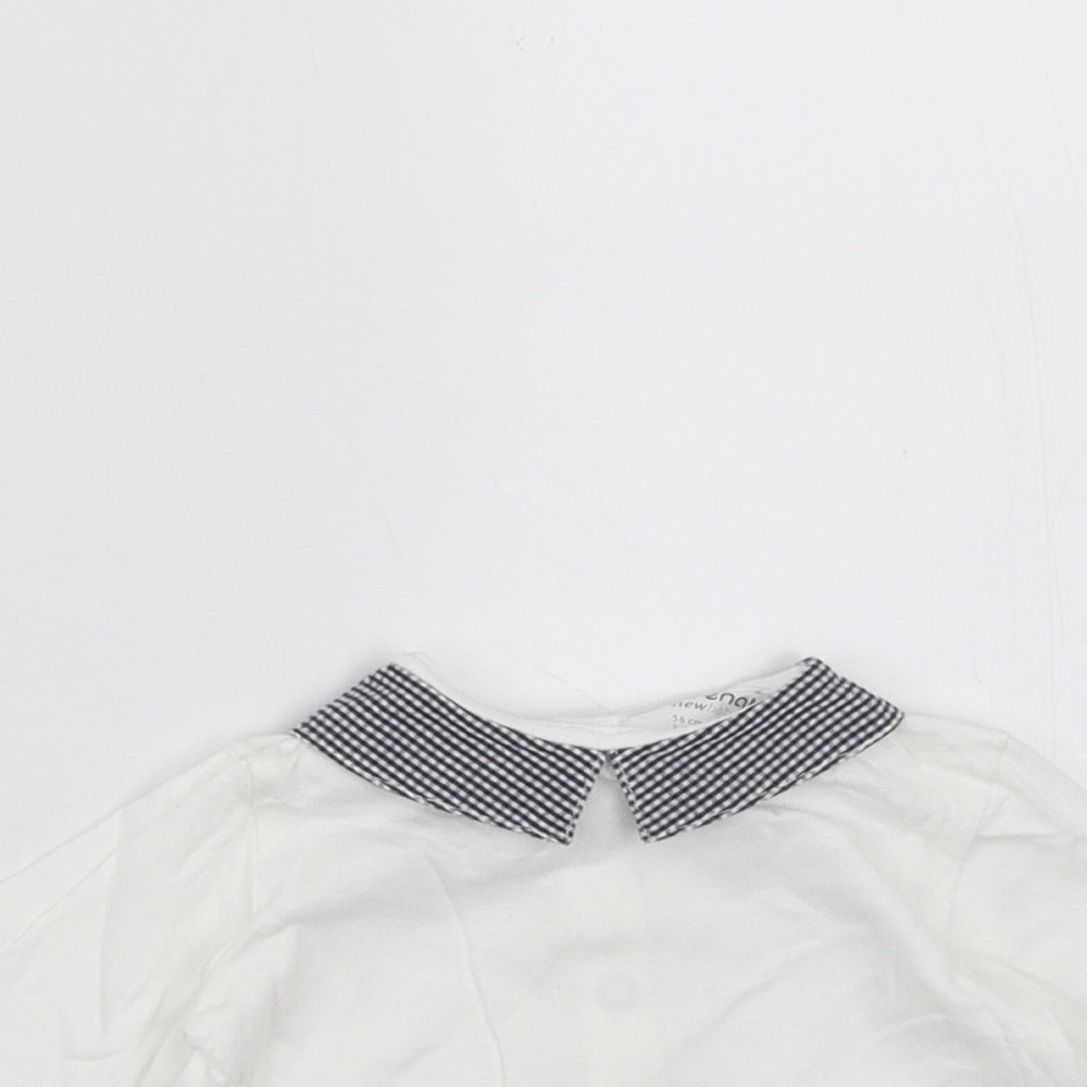Prenatal Girls White   Basic T-Shirt Size 0-3 Months