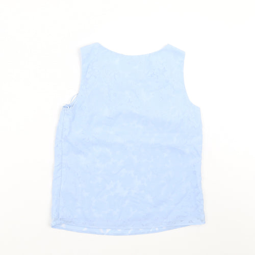 F&F Womens Blue Floral  Basic Blouse Size 6