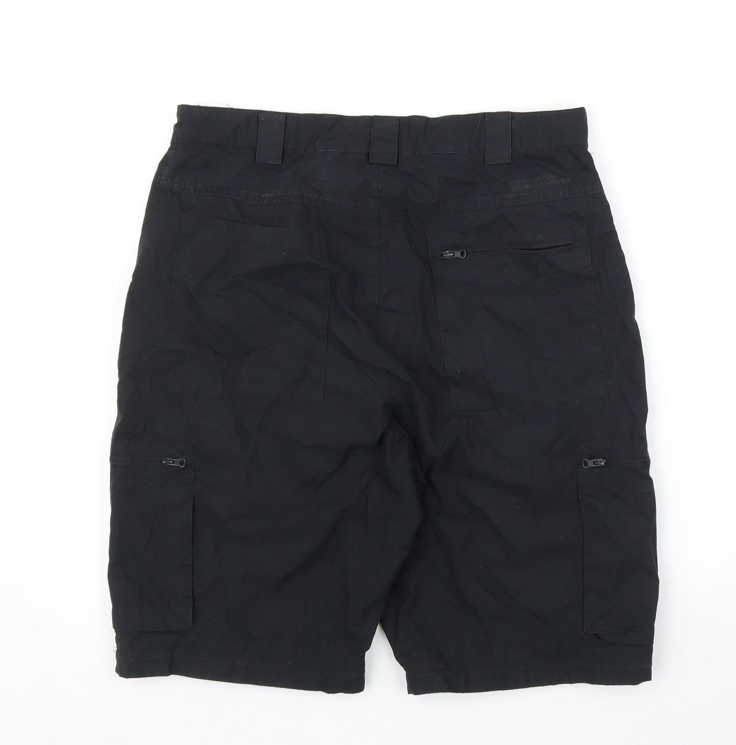 Mountain Warehouse Mens Black   Cargo Shorts Size 32 in