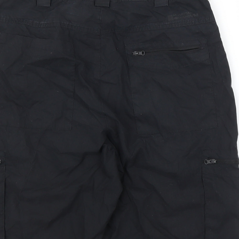 Mountain Warehouse Mens Black   Cargo Shorts Size 32 in