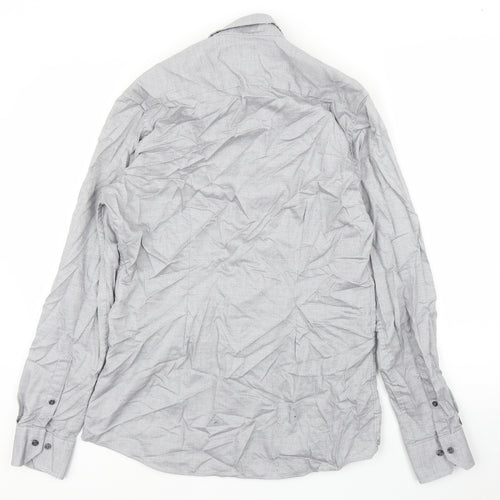 NEXT Mens Grey    Button-Up Size 15.5