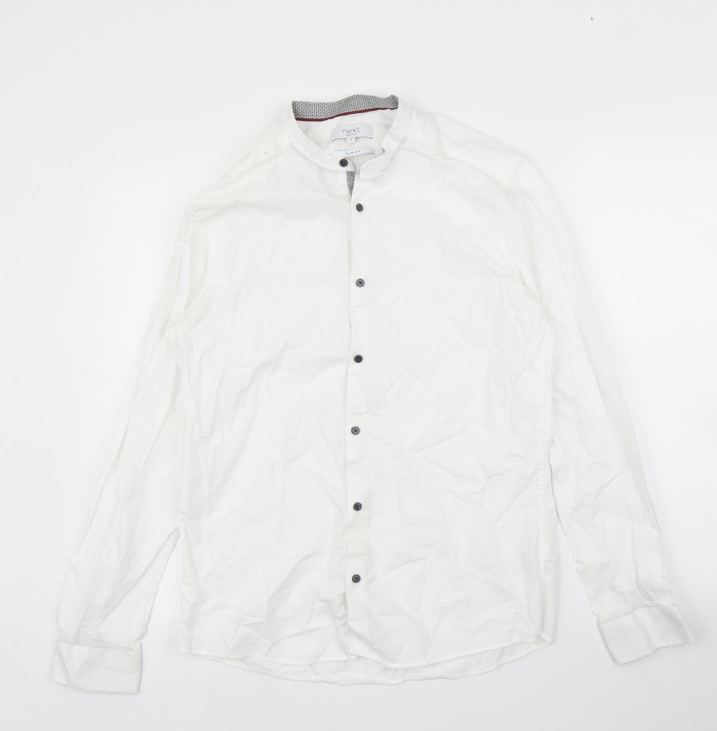 NEXT Mens White    Button-Up Size M