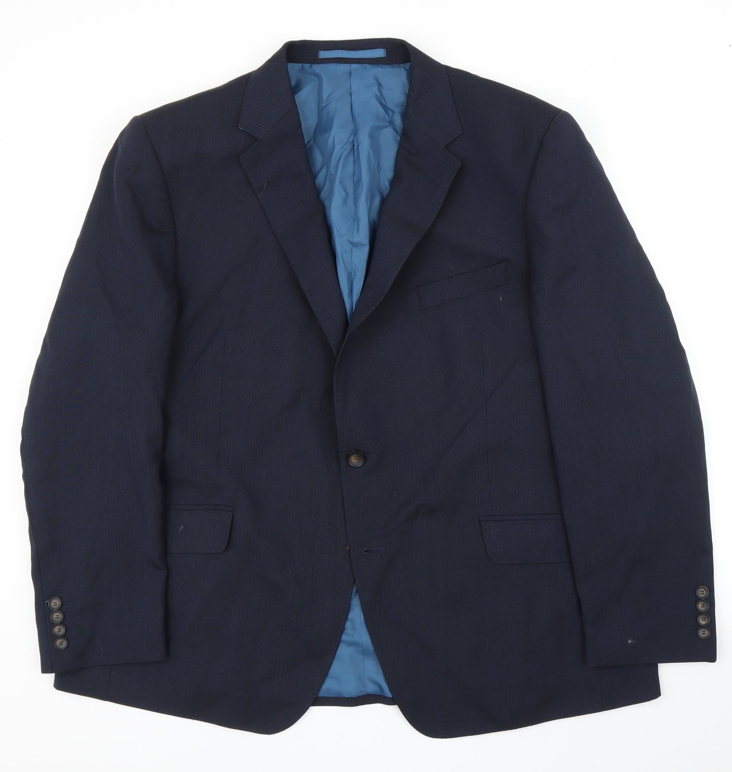 M&S Mens Blue   Jacket Suit Jacket Size 46