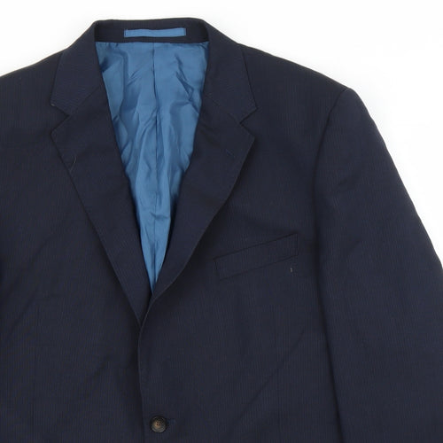M&S Mens Blue   Jacket Suit Jacket Size 46