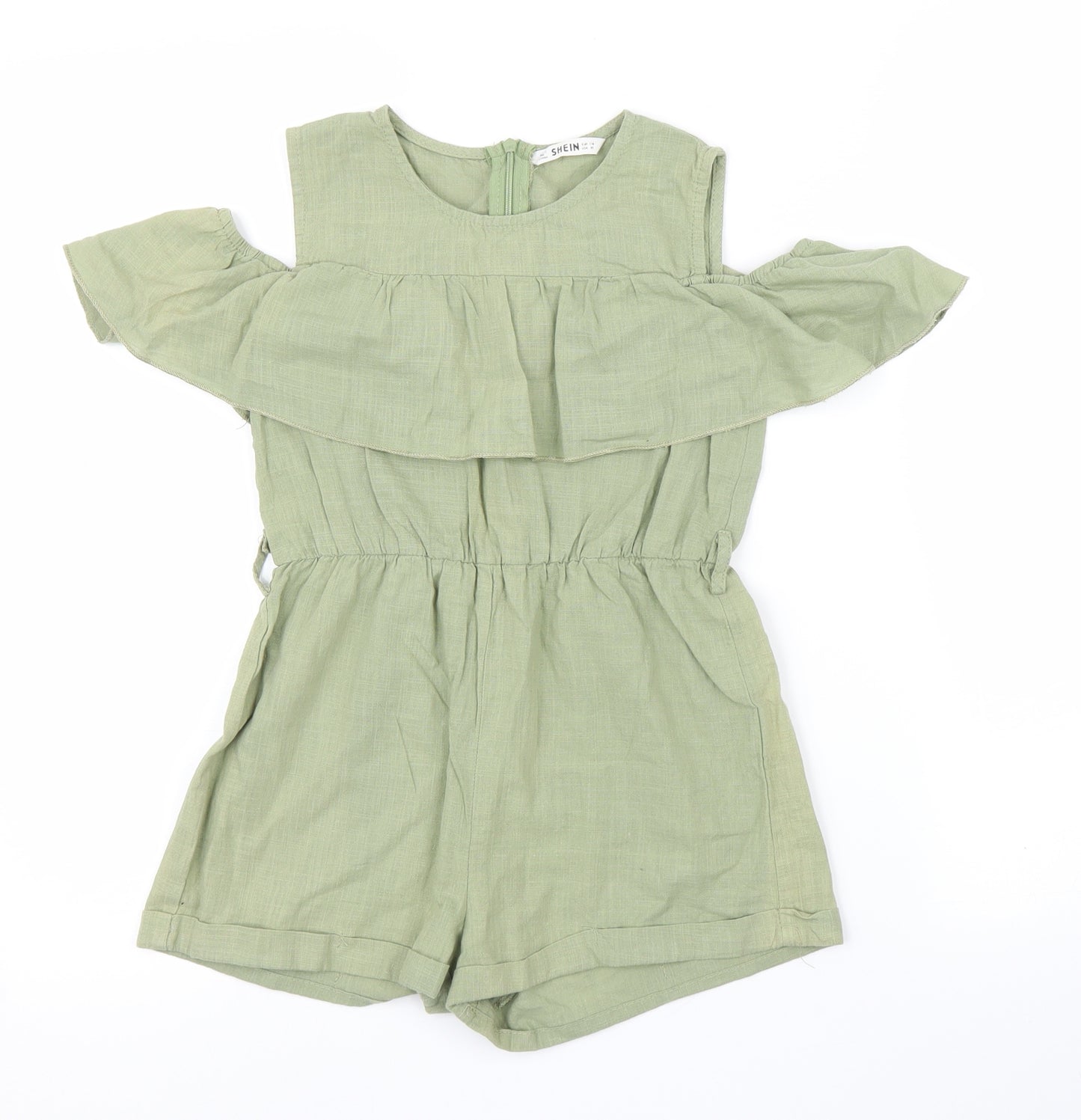 SheIn Girls Green   Romper One-Piece Size 9 Years