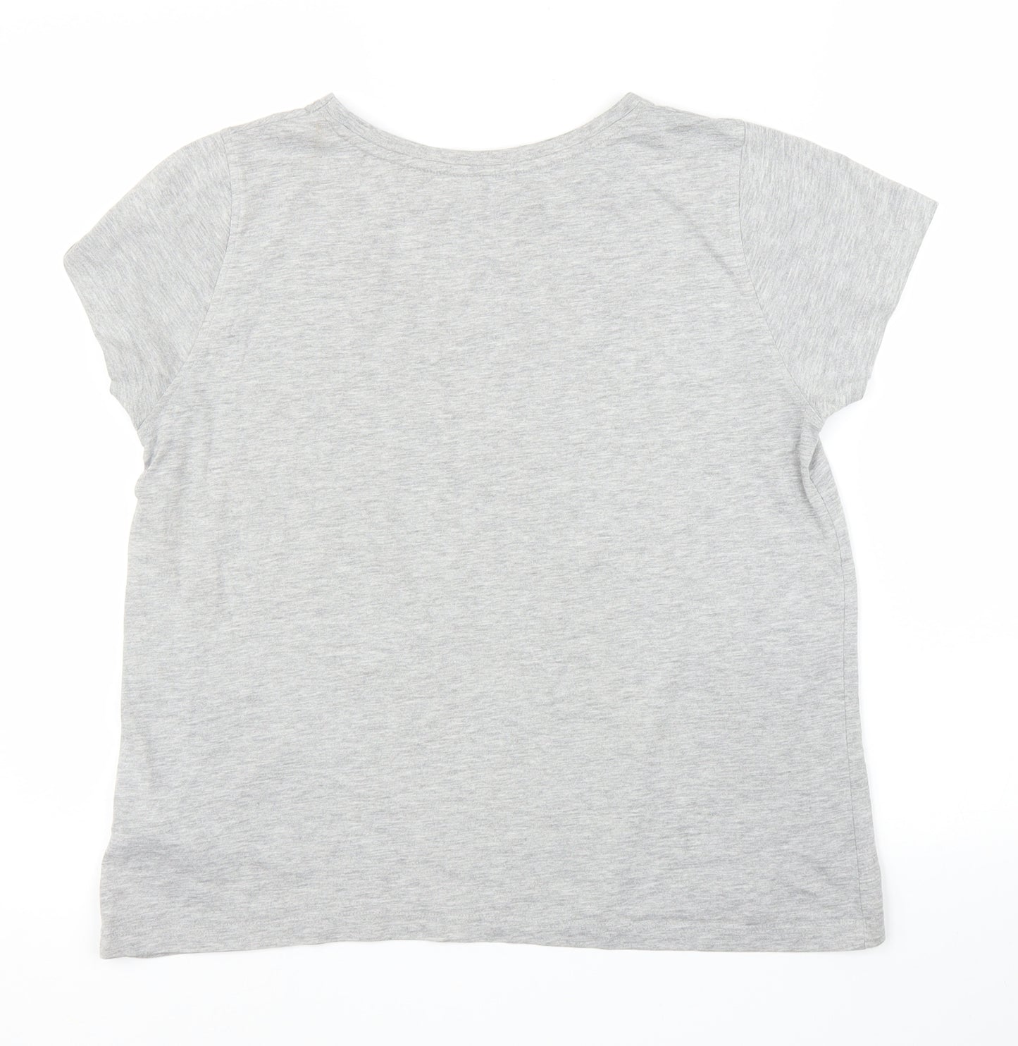 Primark Womens Grey   Basic T-Shirt Size 16  - Disney, Mickey Mouse
