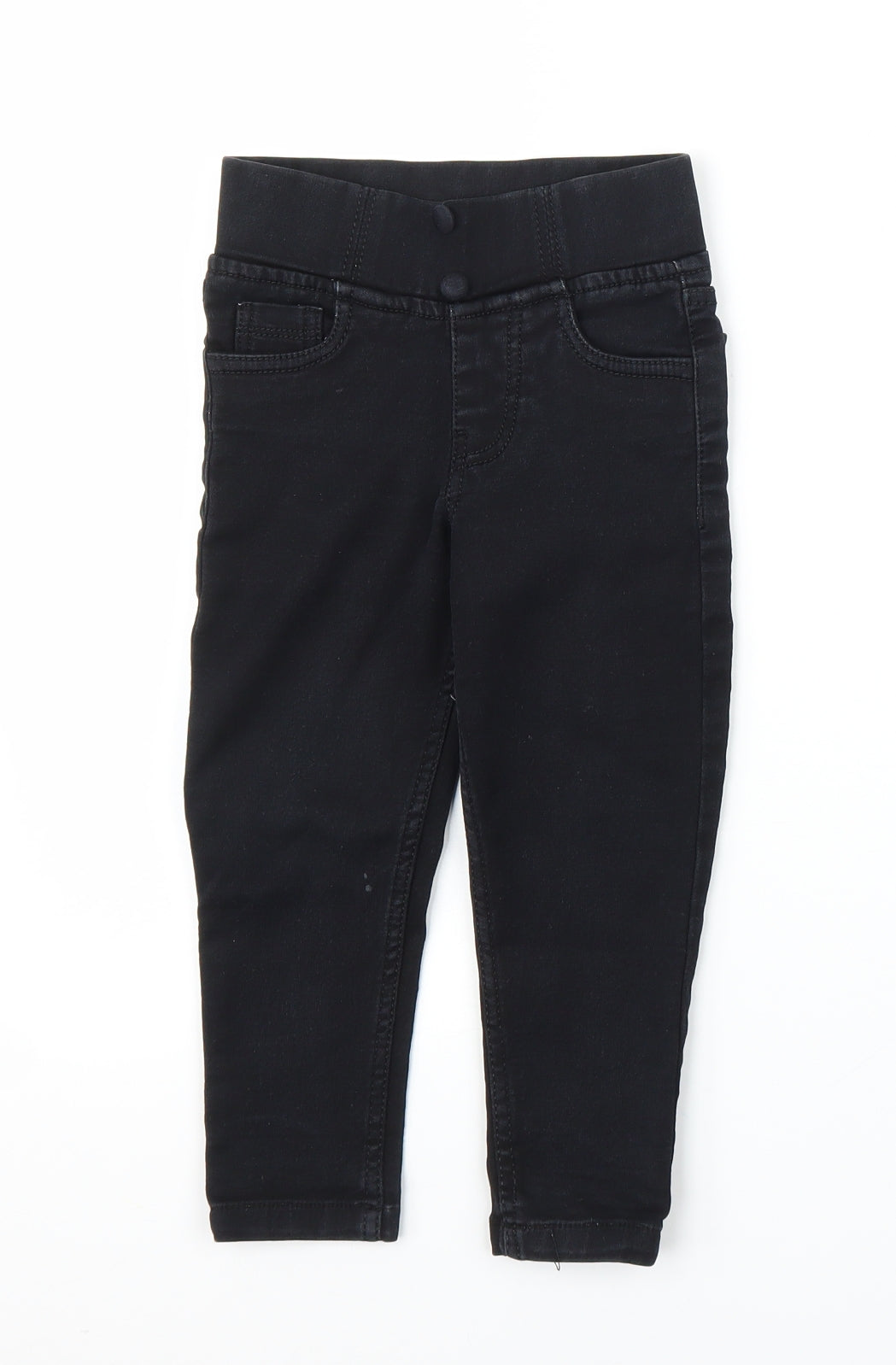 Attitude Girls Black  Denim Skinny Jeans Size 4-5 Years