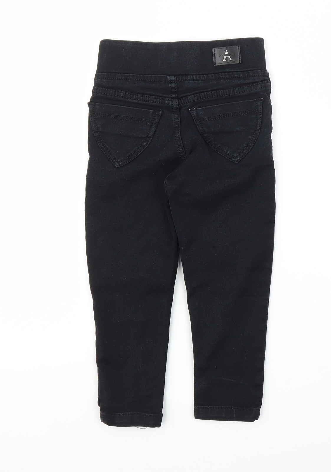 Attitude Girls Black  Denim Skinny Jeans Size 4-5 Years
