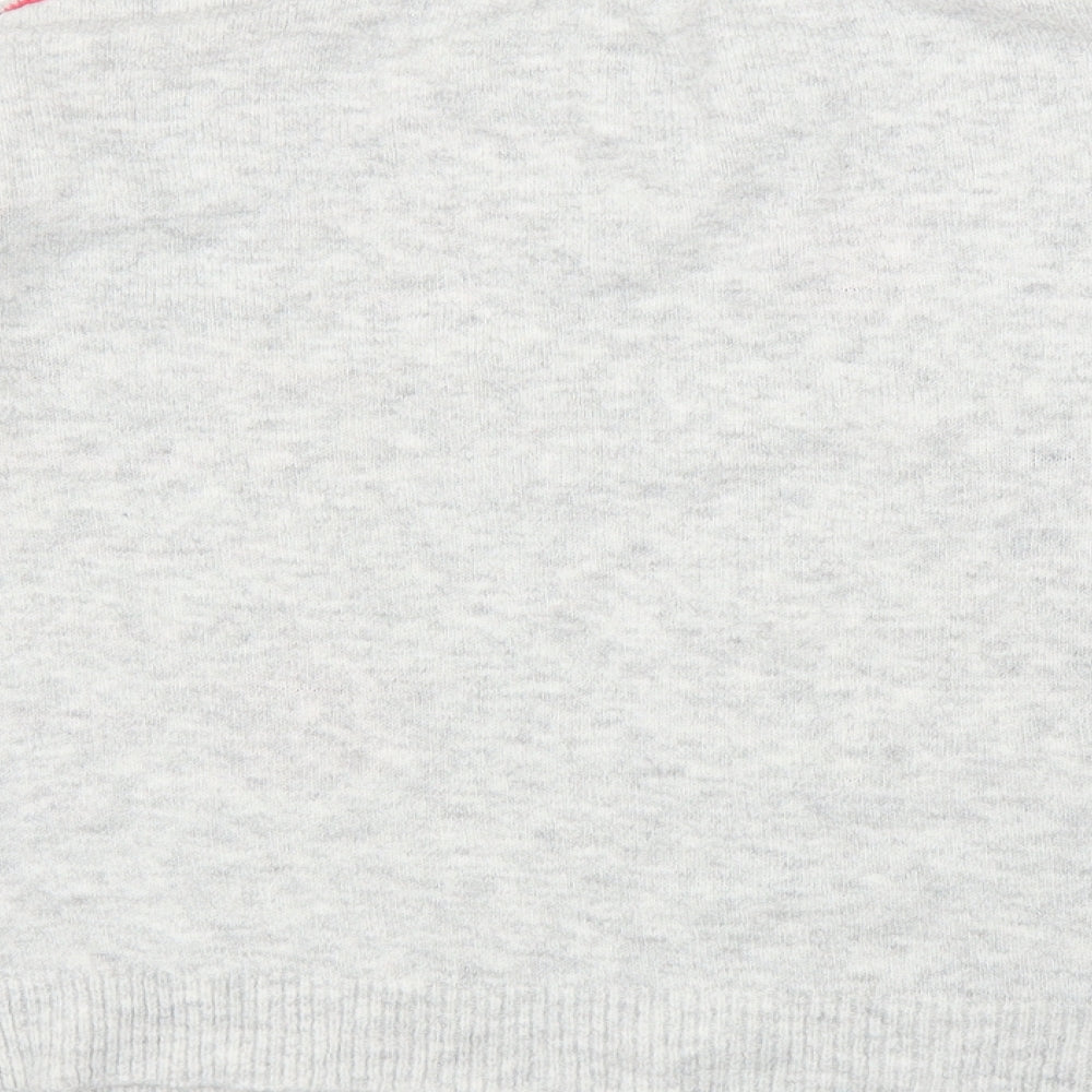NEXT Womens Grey Striped  Pullover Jumper Size M