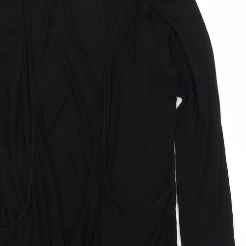 Mega Design Womens Black   Cardigan Jumper Size M