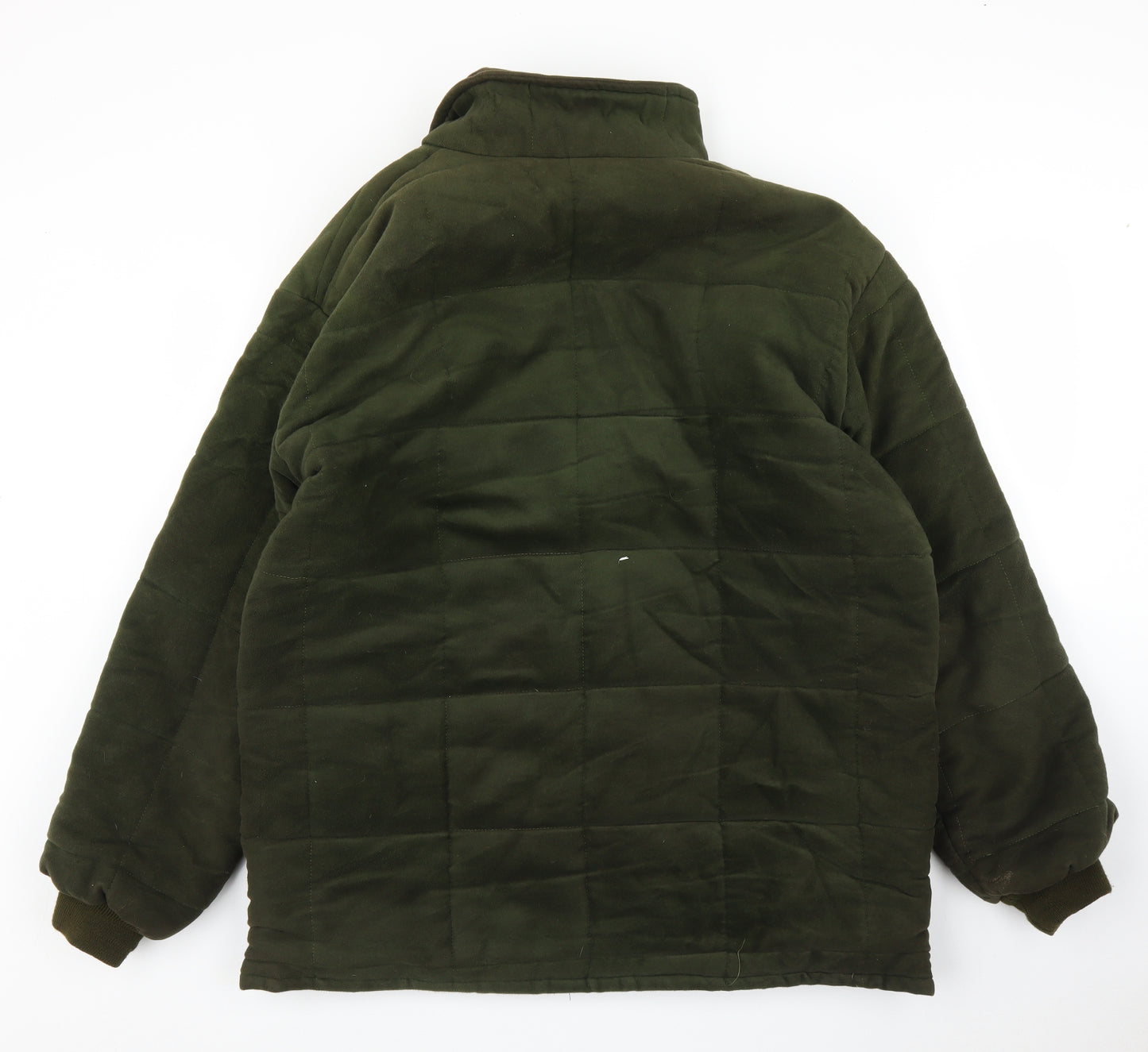 Bronte Mens Green   Quilted Coat Size L
