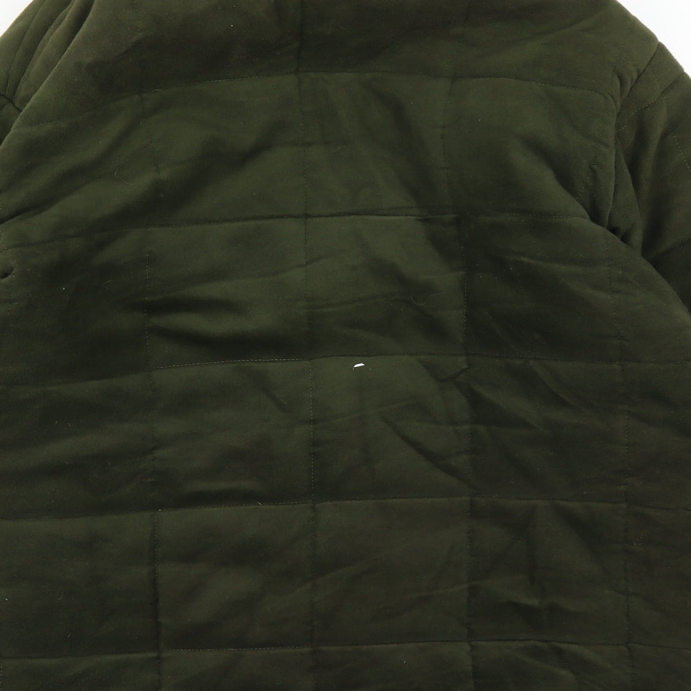 Bronte Mens Green   Quilted Coat Size L