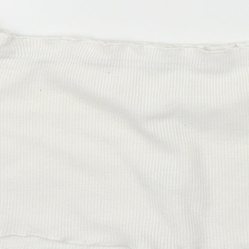 SheIn Girls White   Cropped Blouse Size 7 Years
