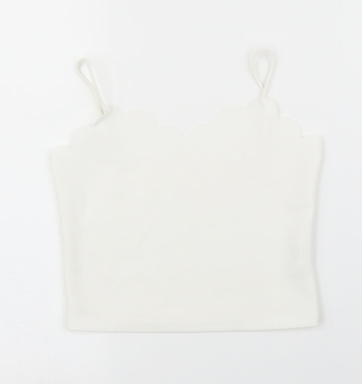 SheIn Girls White   Camisole Blouse Size 7 Years