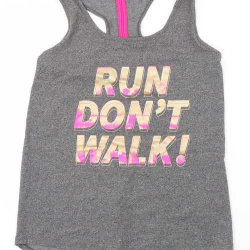 TU Womens Grey   Basic Tank Size 8