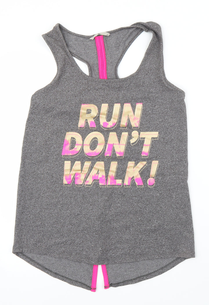 TU Womens Grey   Basic Tank Size 8
