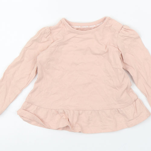 TU Girls Pink   Basic T-Shirt Size 6-9 Months