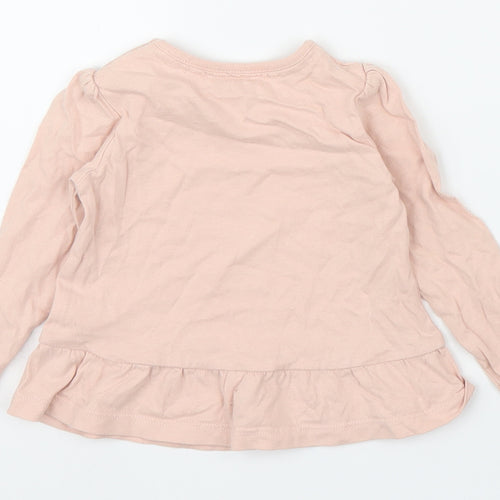 TU Girls Pink   Basic T-Shirt Size 6-9 Months