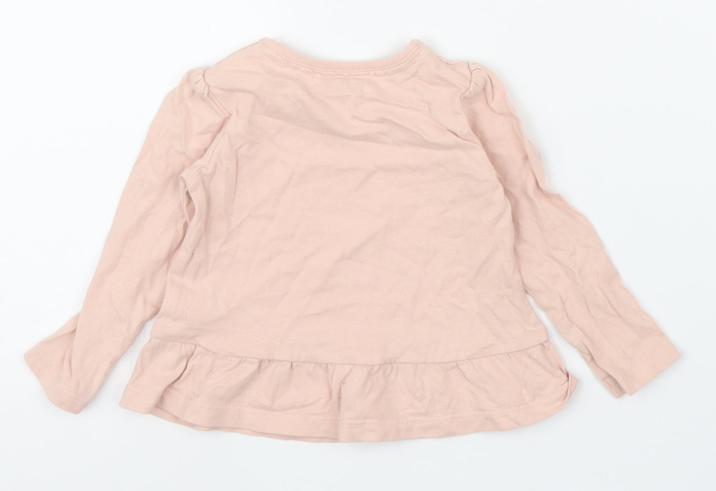 TU Girls Pink   Basic T-Shirt Size 6-9 Months