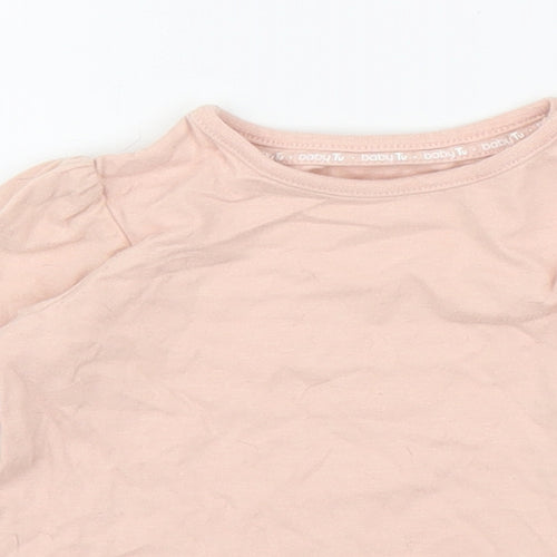 TU Girls Pink   Basic T-Shirt Size 6-9 Months