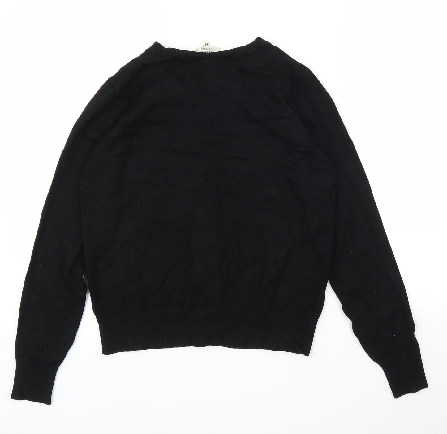 Papaya Womens Black   Cardigan Jumper Size 14