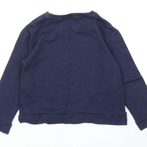 NEXT Girls Blue   Pullover Jumper Size 7 Years