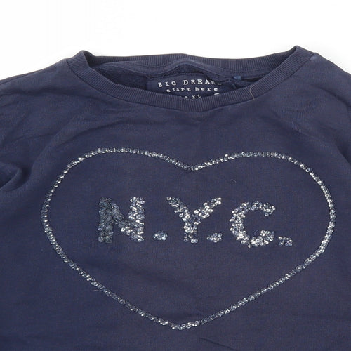 NEXT Girls Blue   Pullover Jumper Size 7 Years