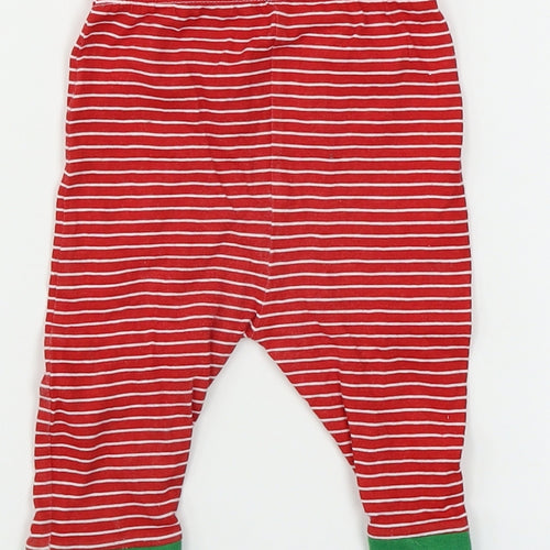 Peacocks  Boys Red Striped  Sweatpants Trousers Size 3-6 Months