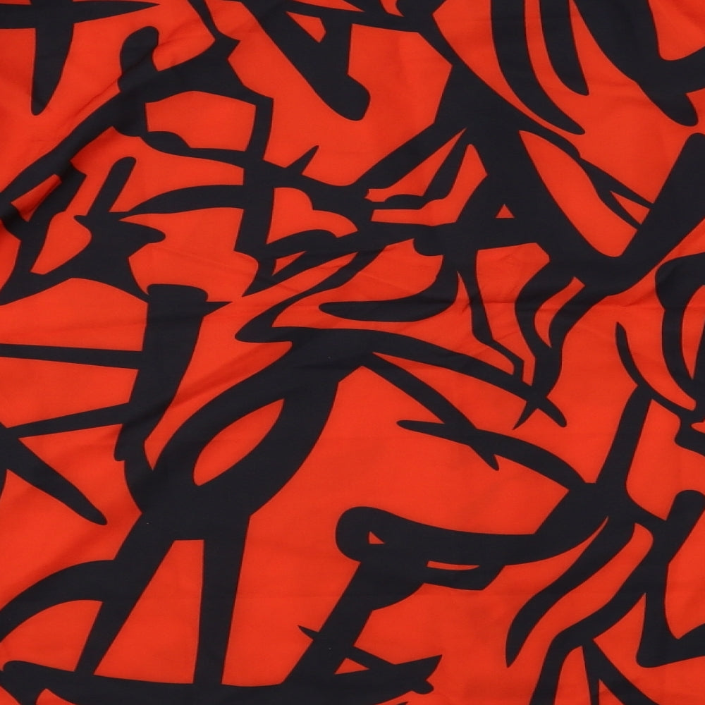 Preworn  Mens Red Geometric   Button-Up Size XL